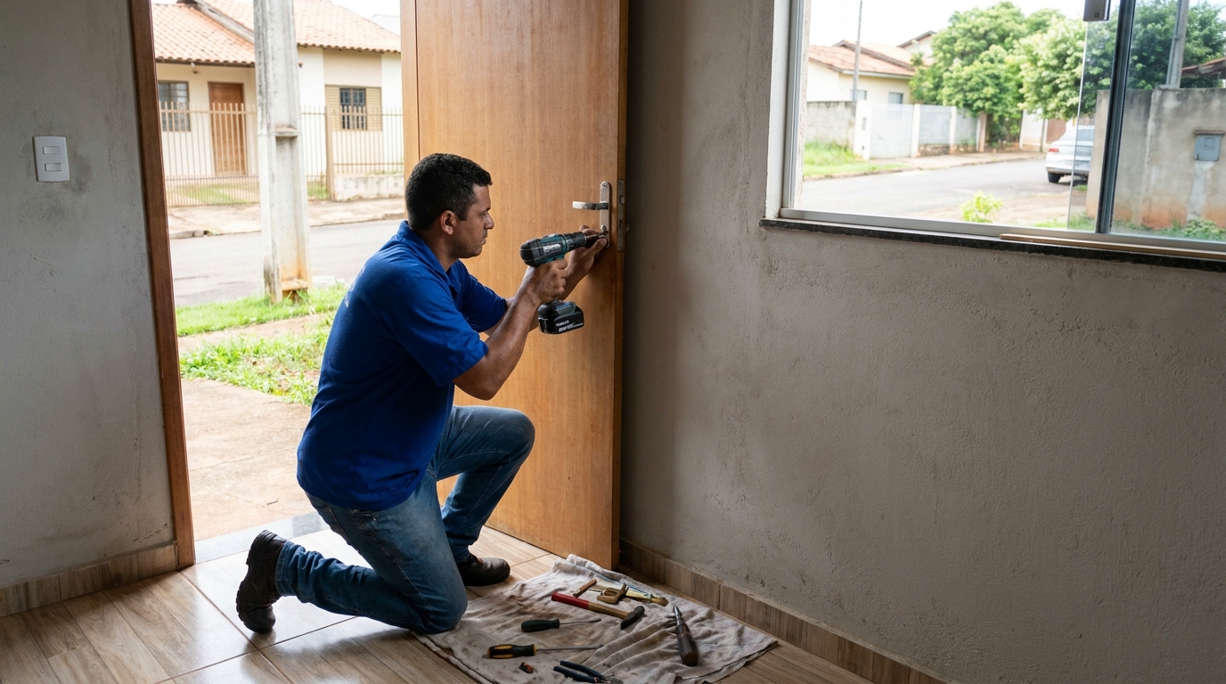 Instalação de Fechadura Residencial profissional em Cascavel‑PR